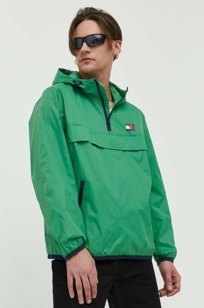 Куртка Tommy Jeans чоловіча колір зелений перехідна (3081963)