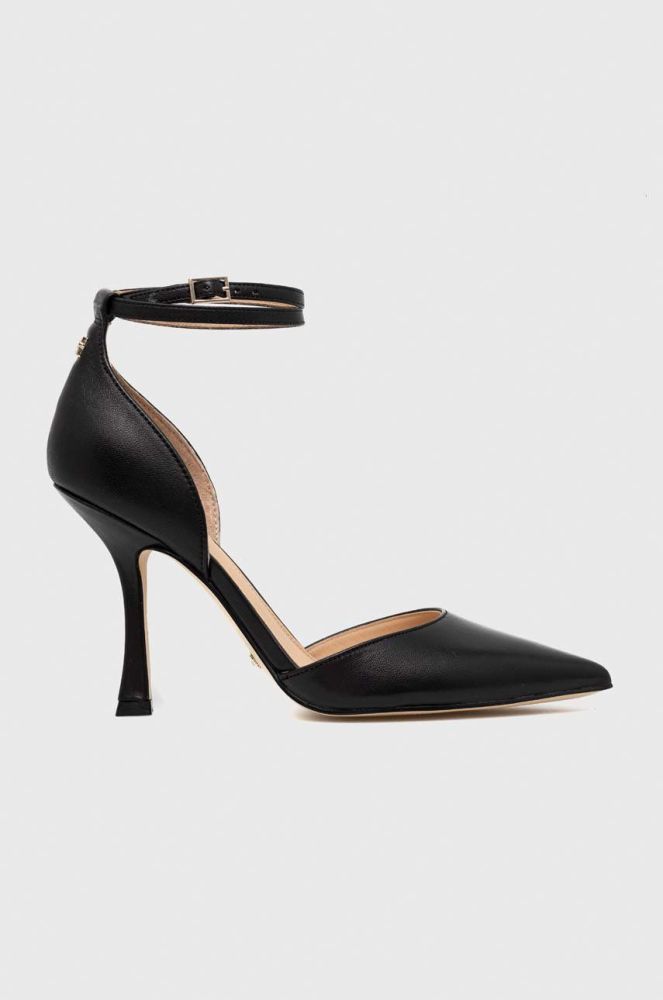 Шкіряні туфлі Guess Sydnie колір чорний FL5SYD LEA03 BLACK