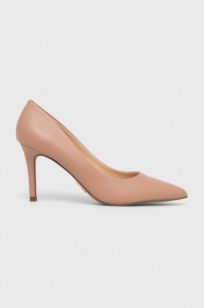 Шкіряні туфлі Steve Madden Ladybug колір бежевий SM19000022 (3024269)