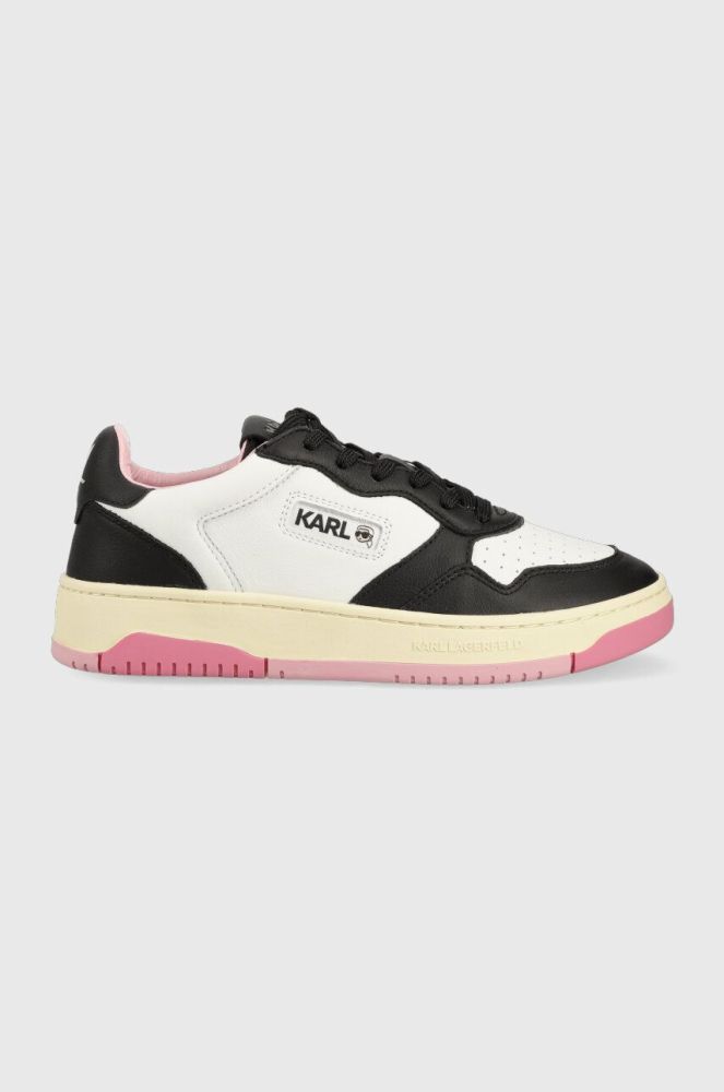 Шкіряні кросівки Karl Lagerfeld KREW KL KL63020 колір барвистий
