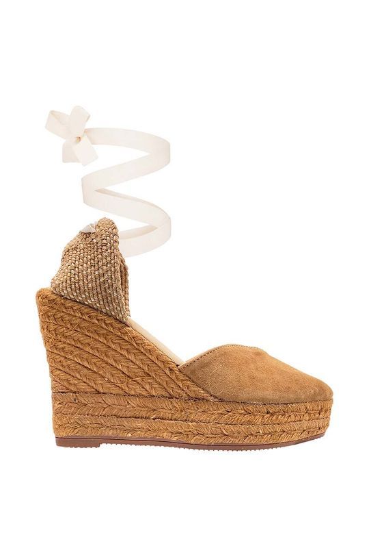 Еспадрилі Manebi Heart-Shaped Wedge Espadrilles колір коричневий R 2.0 WH