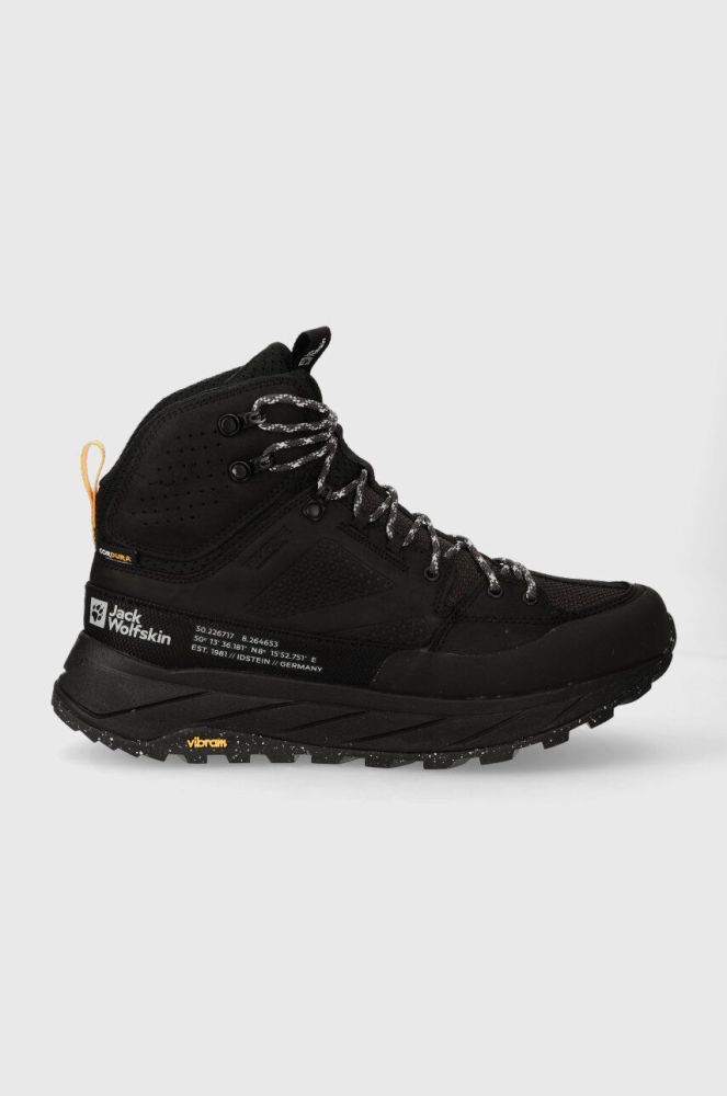 Черевики Jack Wolfskin Terraquest Texapore Mid чоловічі колір чорний