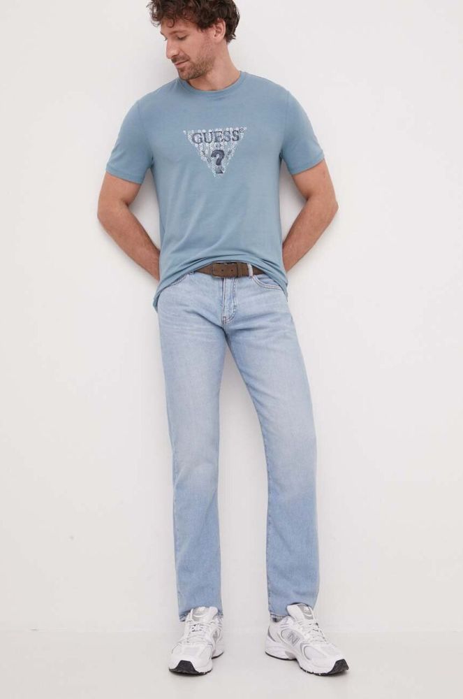Джинси Armani Exchange чоловічі колір блакитний (3163361)