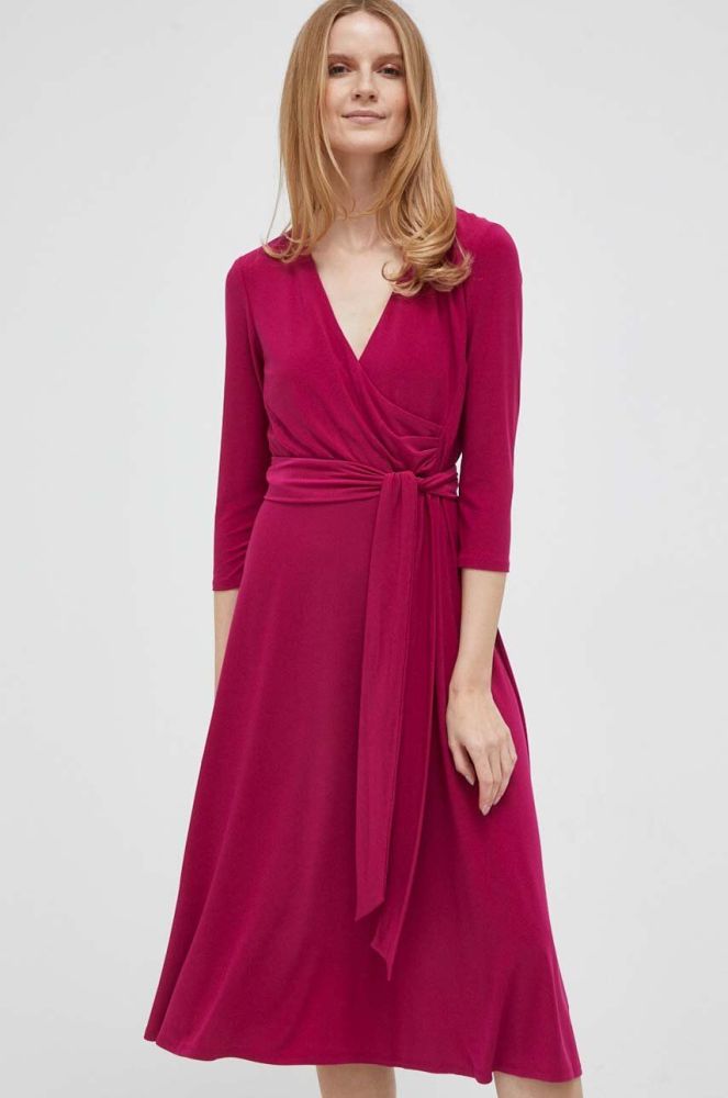 Сукня Lauren Ralph Lauren колір синій mini розкльошена (3309251)