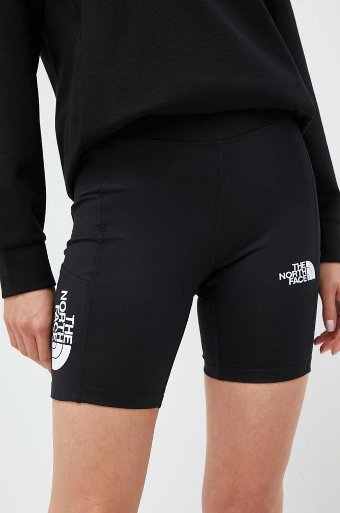 Шорти для тренувань The North Face колір чорний однотонні середня посадка (3333585)